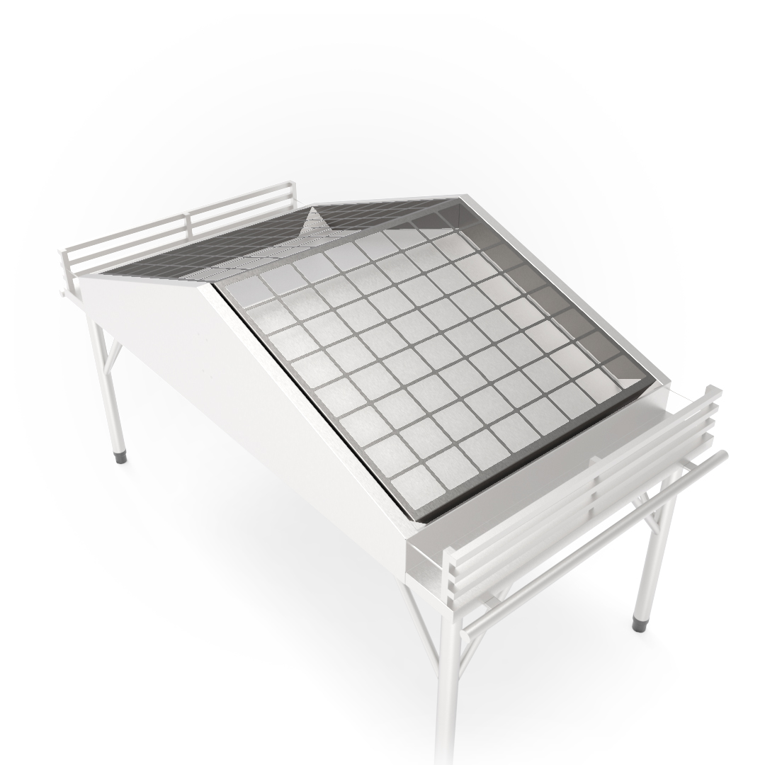 15171605440 15162126413 Mesa de hortifruti kit folhagem inox intermediario Relux PRD02 3