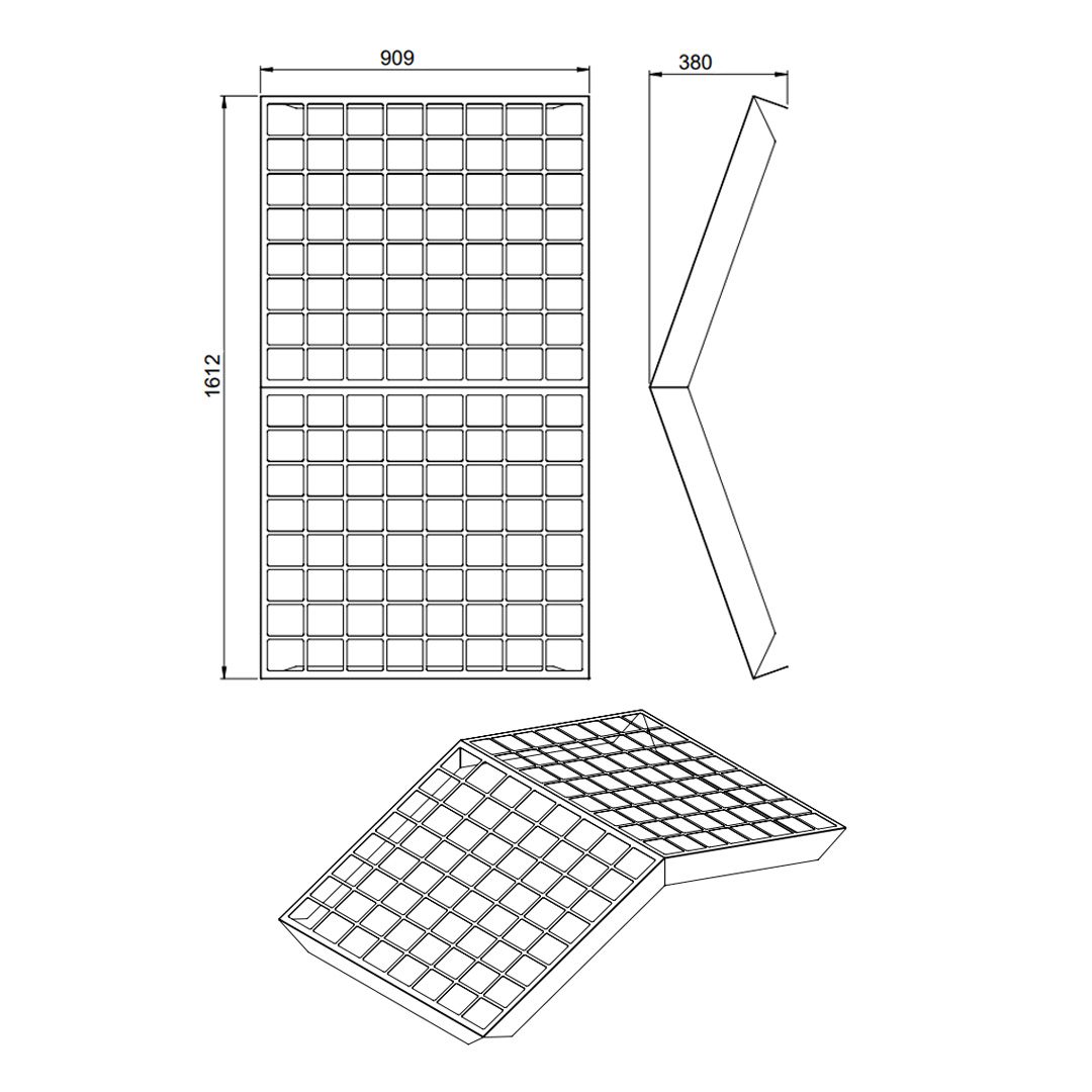 15176184478 Mesa de hortifruti kit folhagem inox cabeceira Relux RM990006 dt