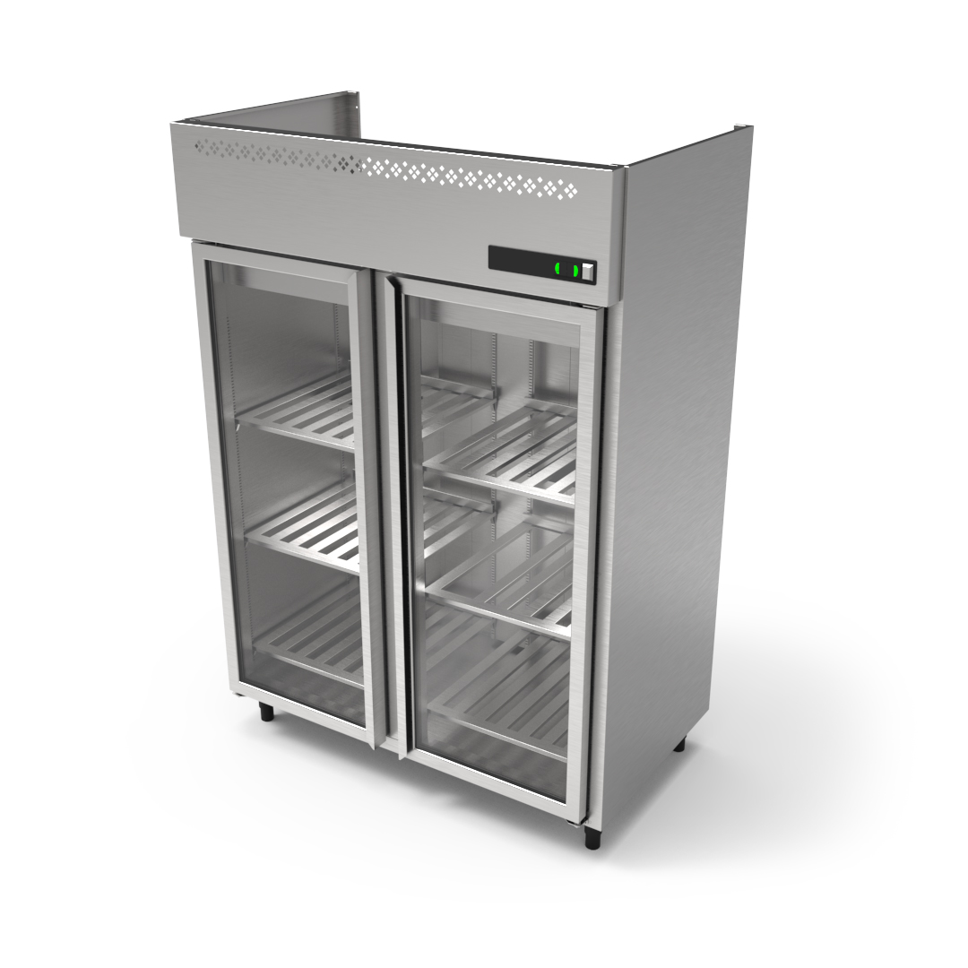 15182133771 Refrigerador Vertical com Portas de Vidro 1400mm 2Portas Relux INT PRD01821 1