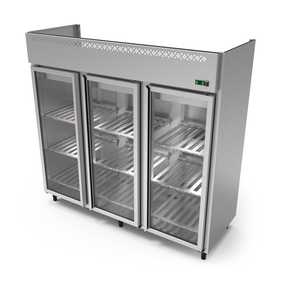 15182133821 Refrigerador Vertical com Portas de Vidro 2100mm 3Portas Relux INT PRD01824 1