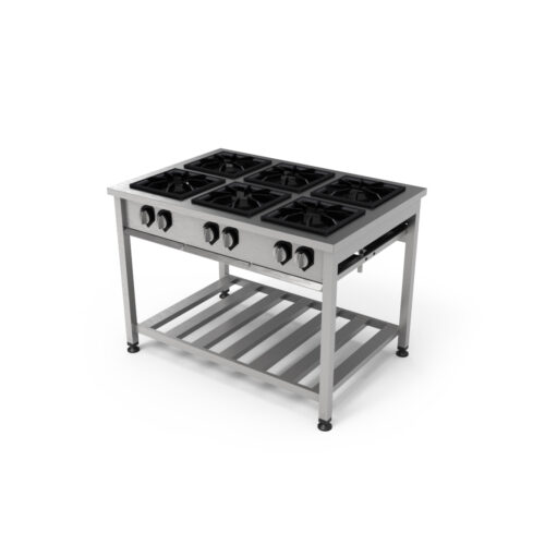 15185972184 Fogao a gas 6 bocas centro Grelha 40cm Relux PRD02382 1