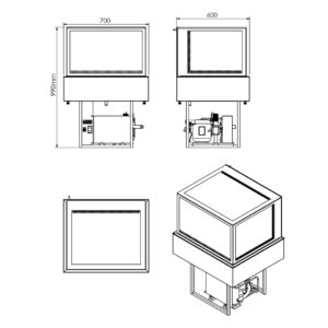 Vitrine Refrigerada de Sobrepor 700 Linha Diamante